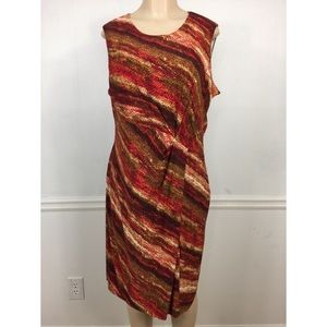 Jones Wear Dress Multi- color Sleeveless Dress